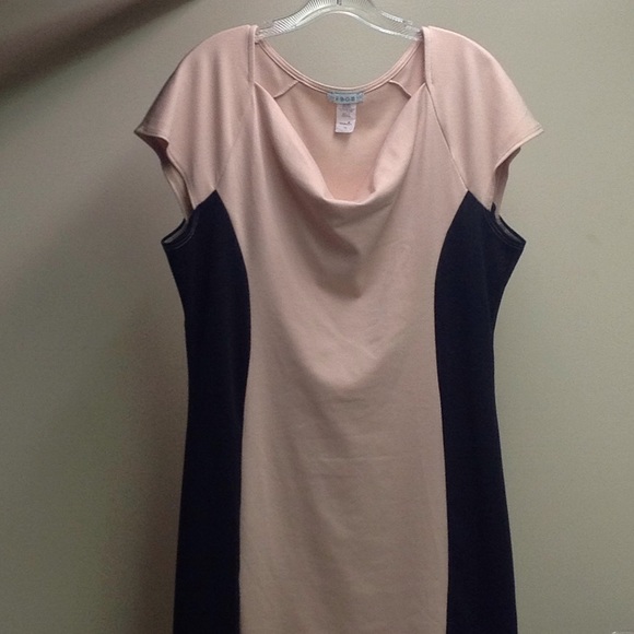 HBGB Dresses & Skirts - Trendy & fitted color block dress in plus size.